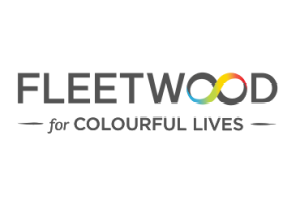 Fleetwood Logo Colourful lives grey